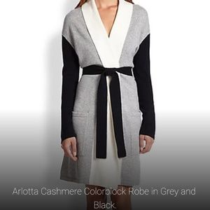 Aroltta Colorblock Cashmere Robe